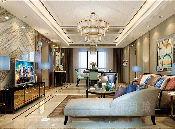 粉嫩的小骚逼世纪江尚三室两厅168平装修设计效果欣赏